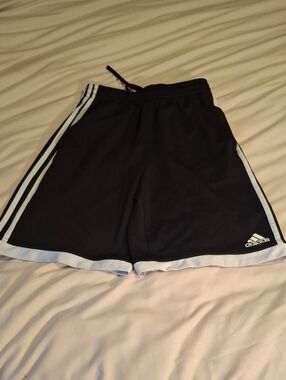 Boys Adidas Classic Black Athletic Shorts